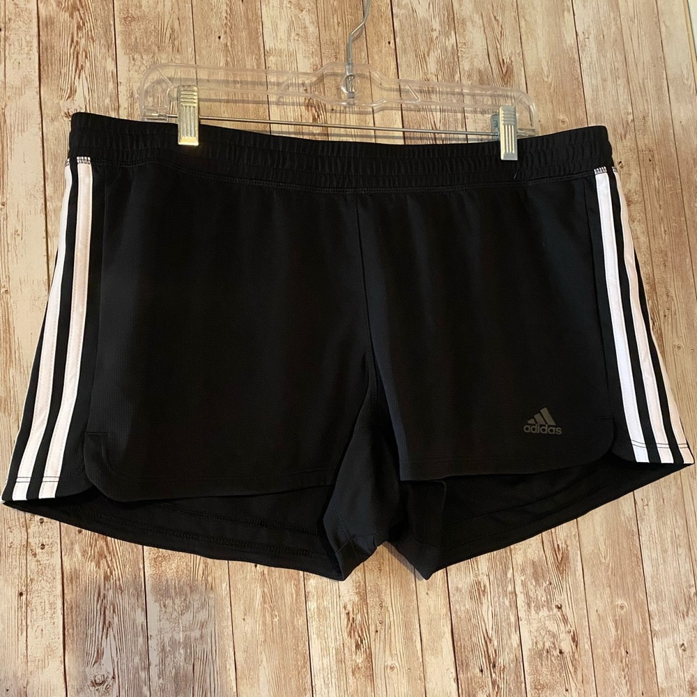 Adidas Women's Black Athletic Shorts size XL Primegreen recycled workout